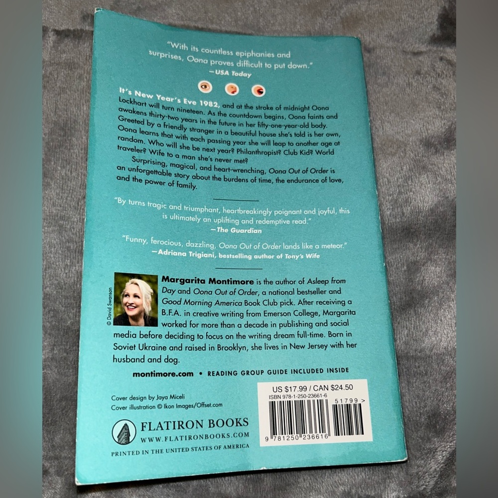 Oona Out of Order: A Novel by Margarita Montimore, 2021, Paperback - Picture 8 of 9